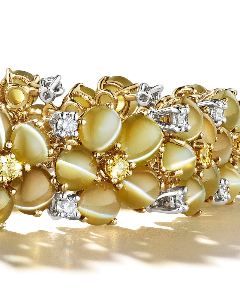 62.63tcw Cat’s-Eye Bracelet