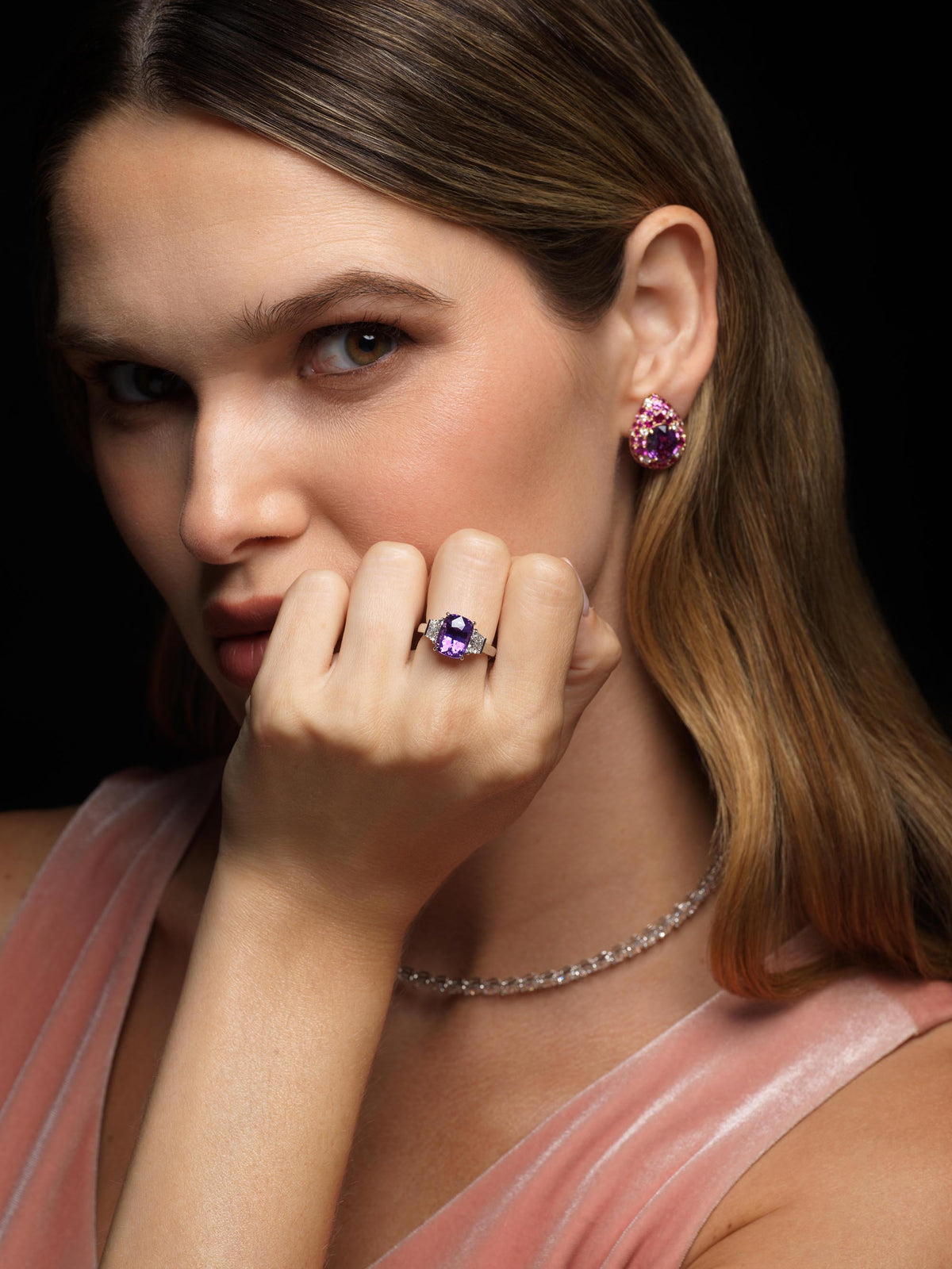 5.22ct No Heat Purple Sapphire Ring