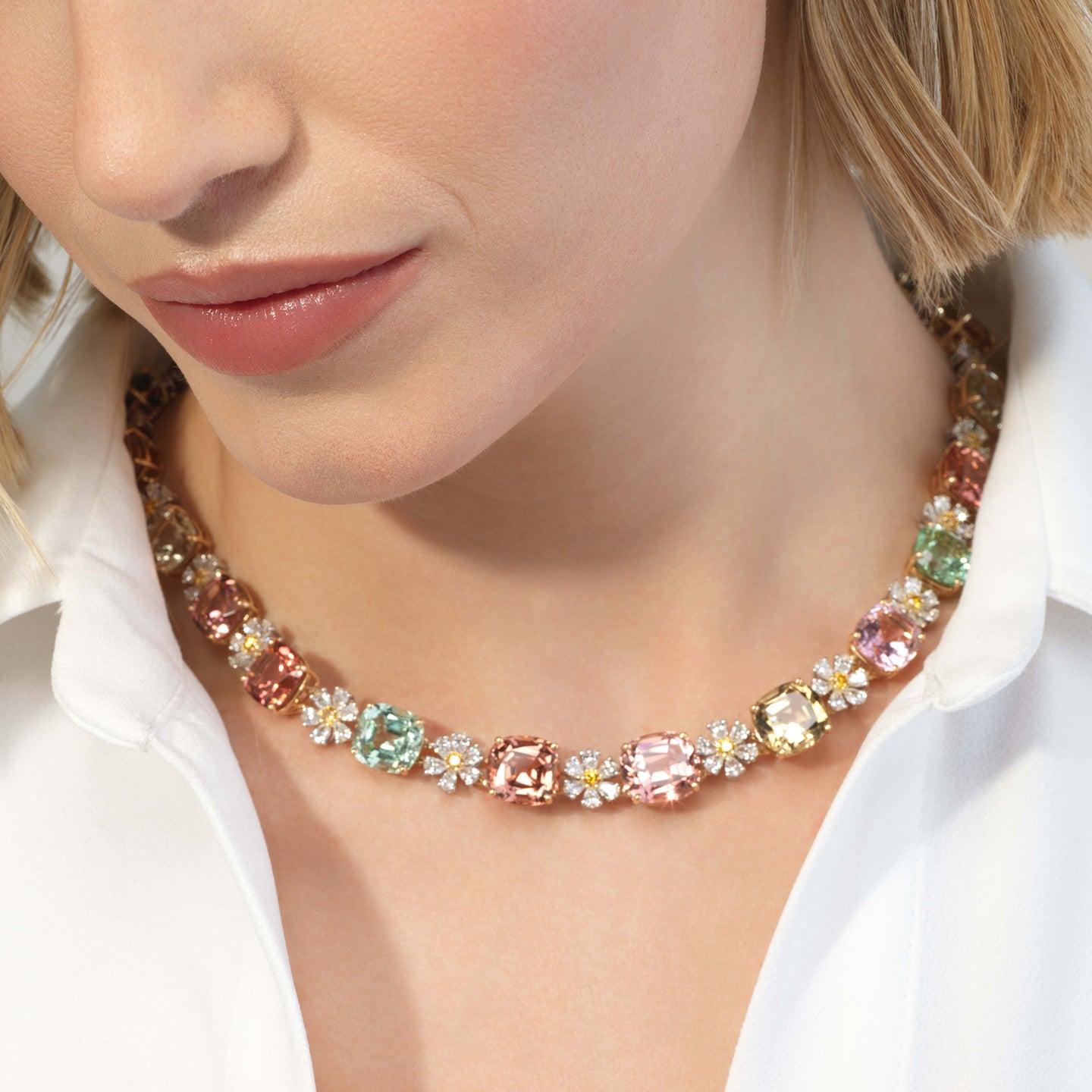 111.61tcw Multi-Colored Tourmaline Necklace