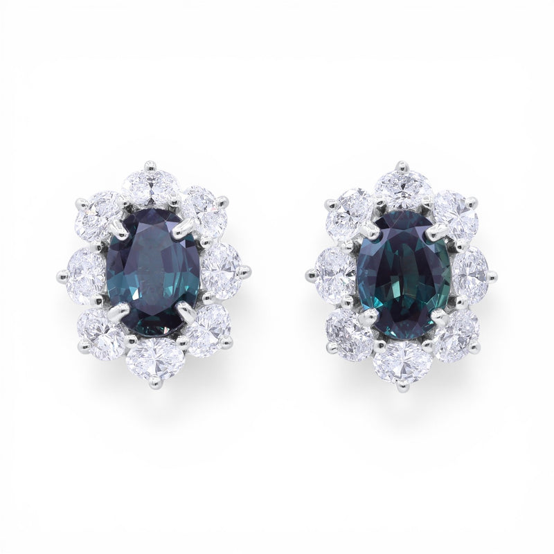 3.69tcw Alexandrite 'Entourage' Earrings