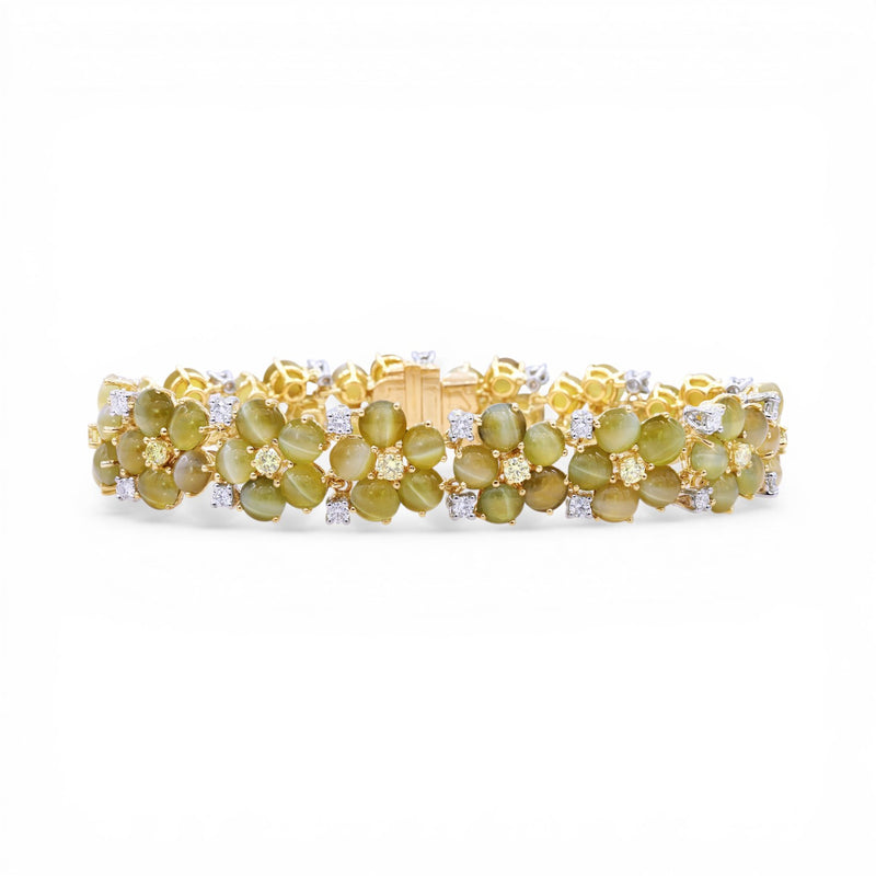 62.63tcw Cat’s-Eye Bracelet