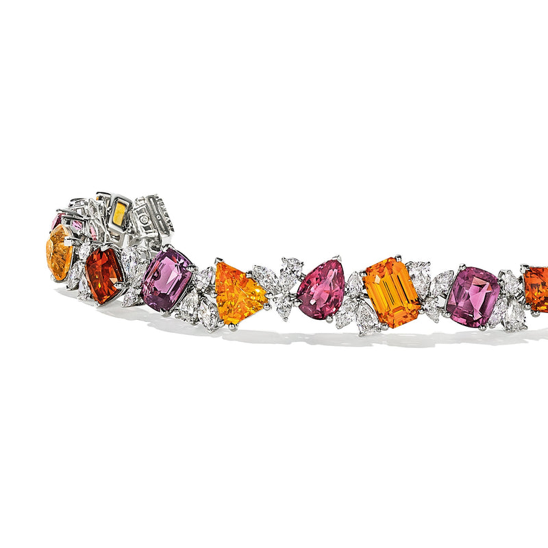 42.85tcw Multi-Color Sapphire Bracelet