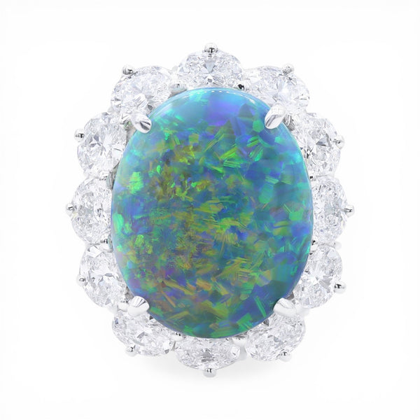 14.35ct Black Opal 'Entourage' Ring