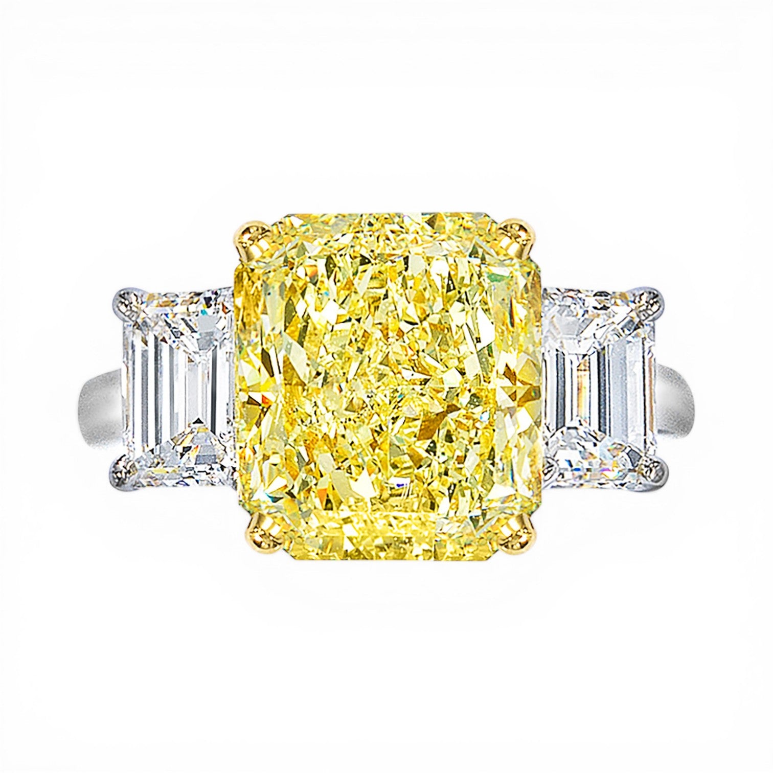 6.55ct Fancy Yellow Diamond Ring