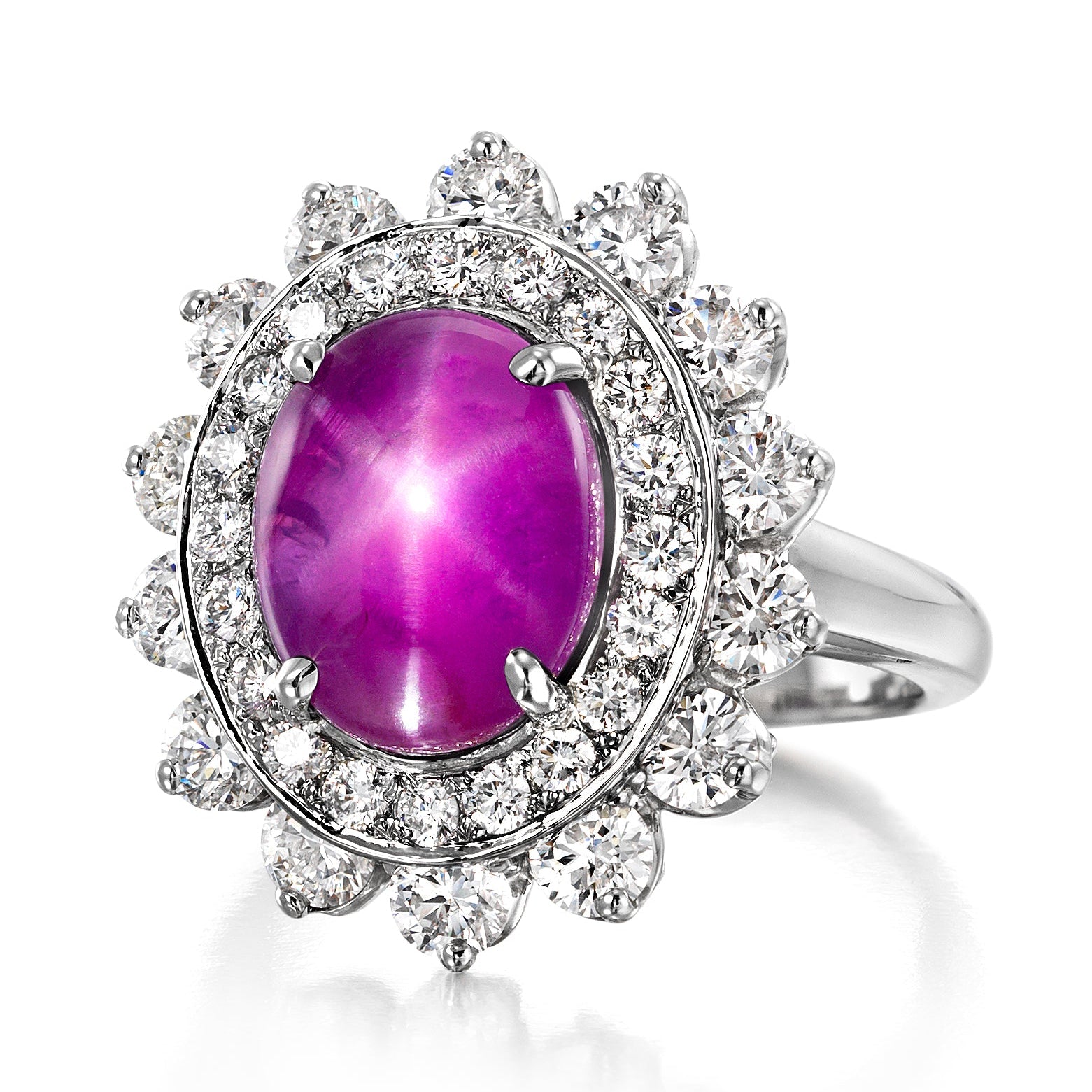 6.68ct Star Ruby Ring