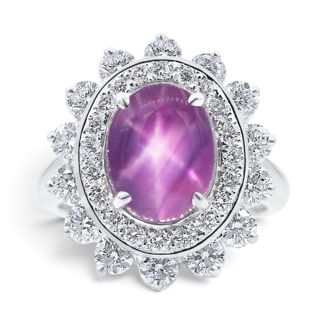 6.68ct Star Ruby Ring
