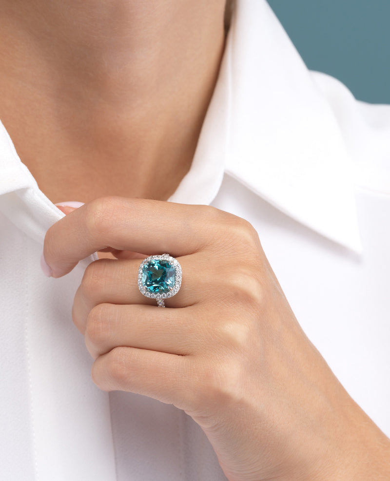 6.99ct Indicolite Ring