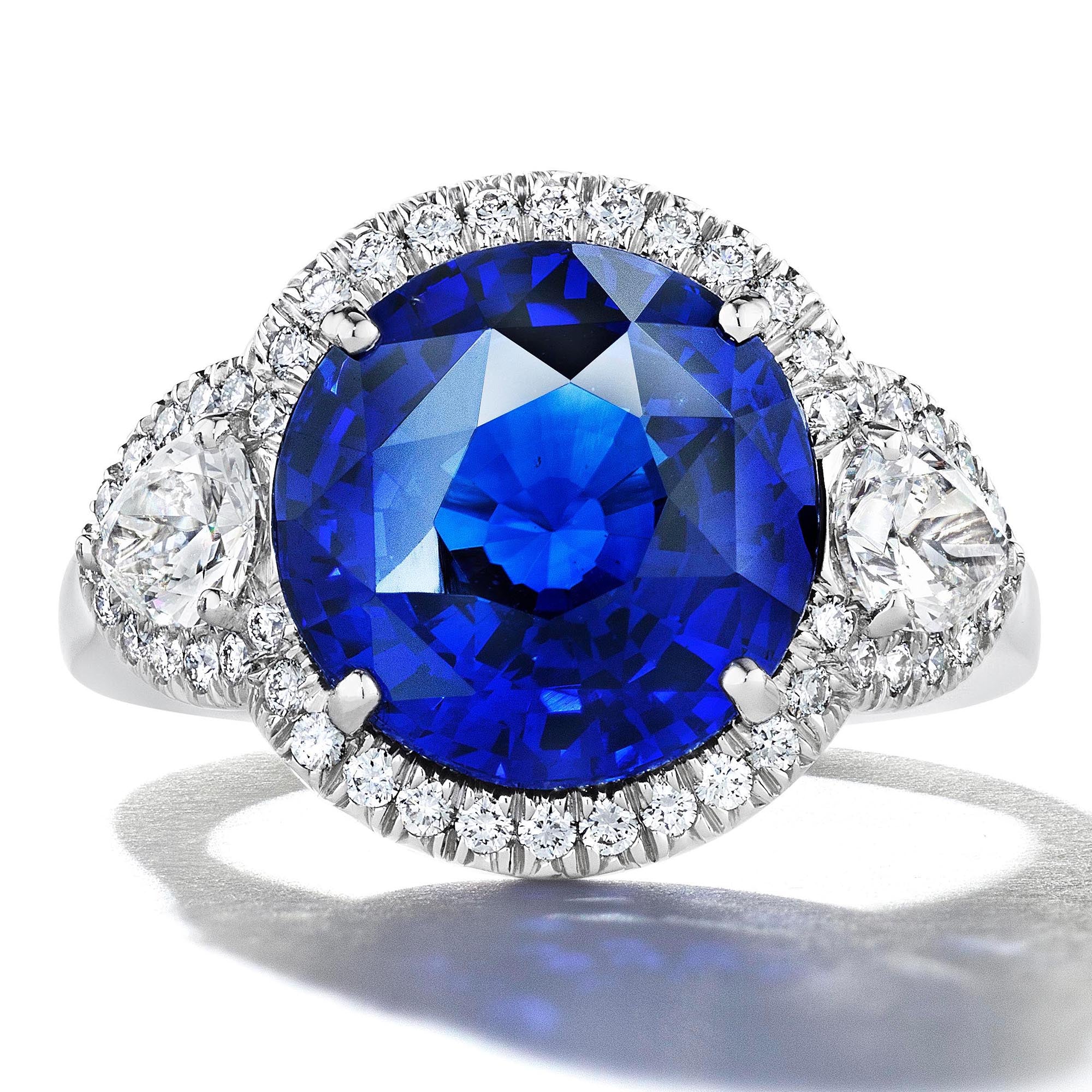 7.03ct Royal Blue Ceylon Sapphire Ring