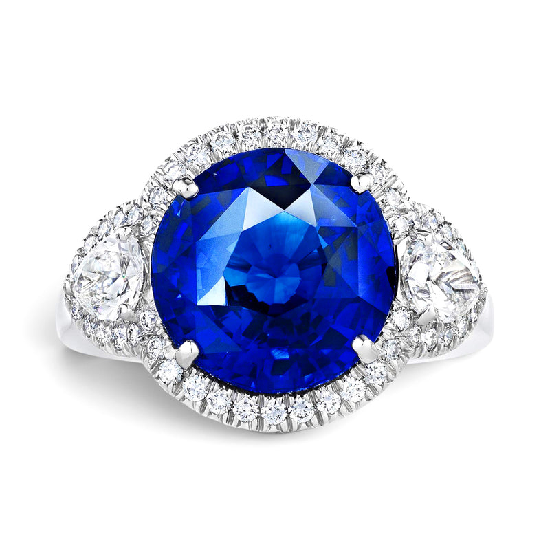 7.03ct Royal Blue Ceylon Sapphire Ring
