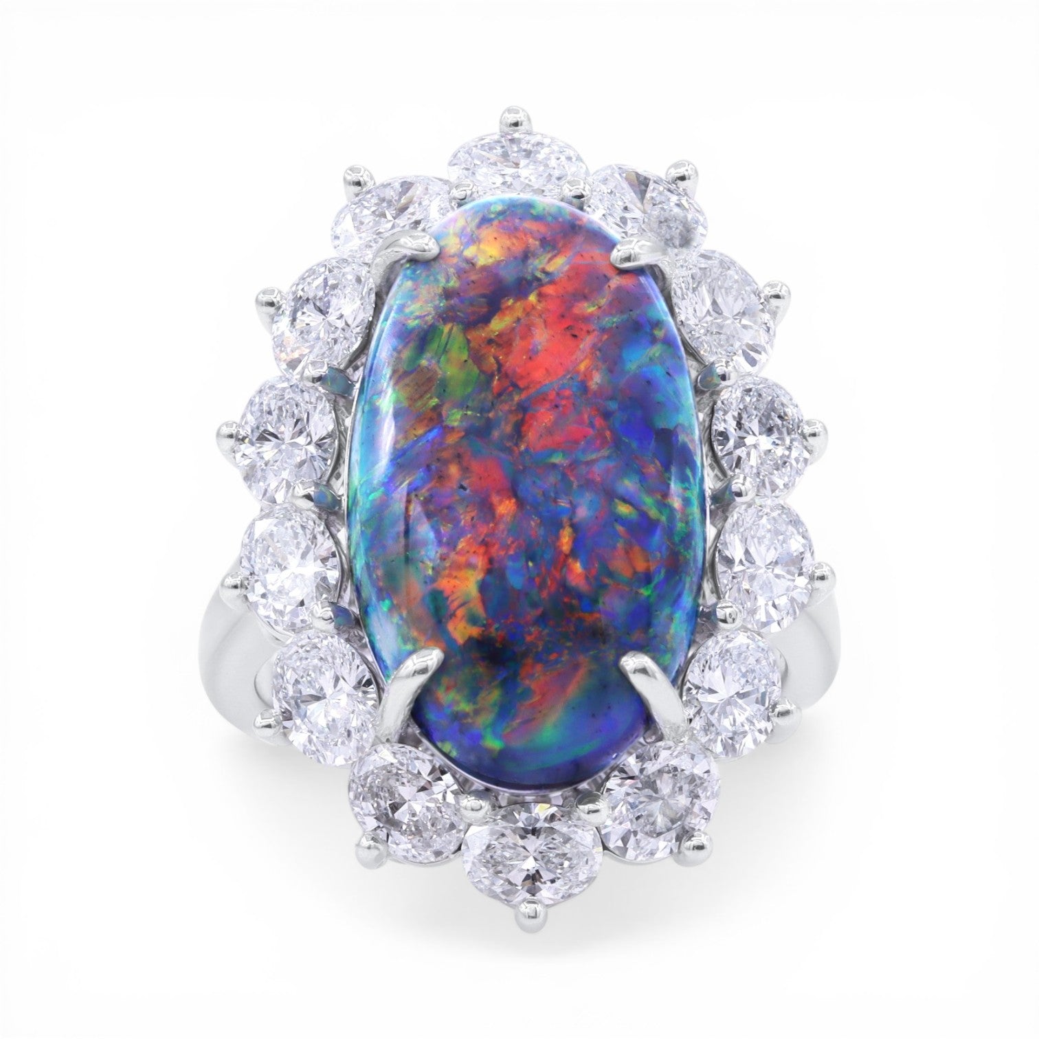 7.73ct Black Opal 'Entourage' Ring – Oscar Heyman