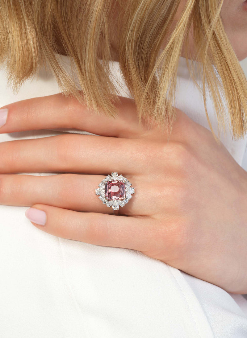 5.15ct Padparadscha Ring