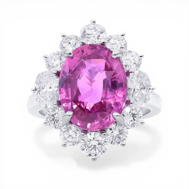 7.01ct Pink Sapphire Ring