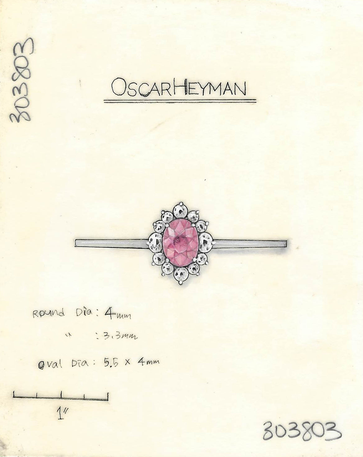 7.01ct Pink Sapphire Ring