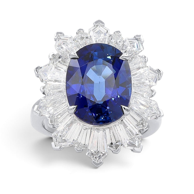 8.01ct Royal Blue Ceylon Sapphire Ring