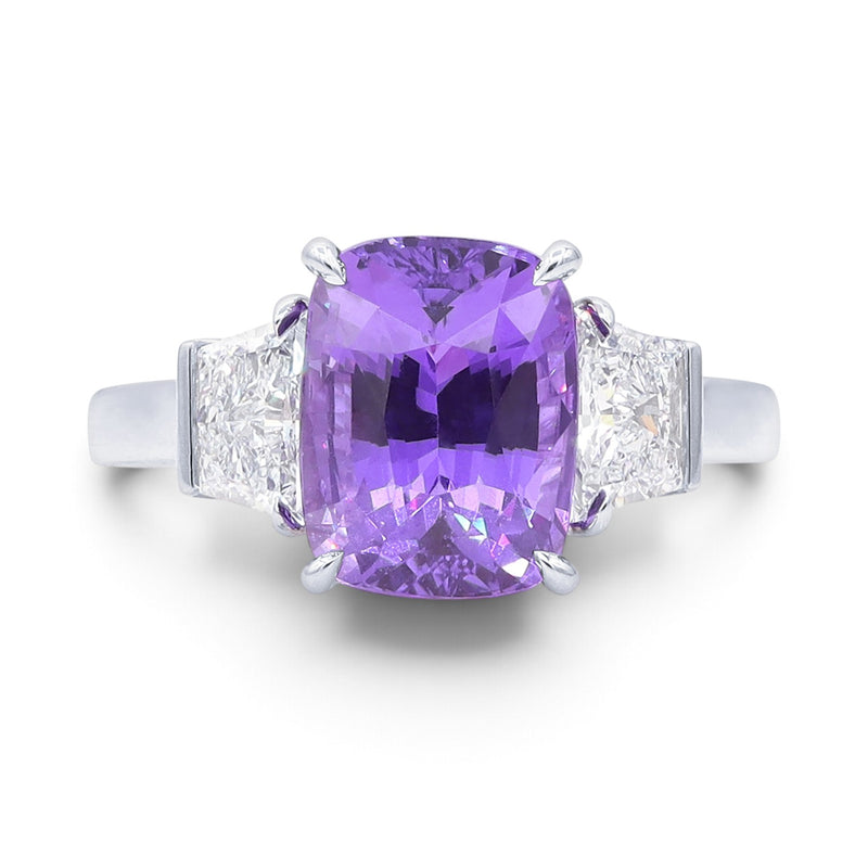 5.22ct No Heat Purple Sapphire Ring