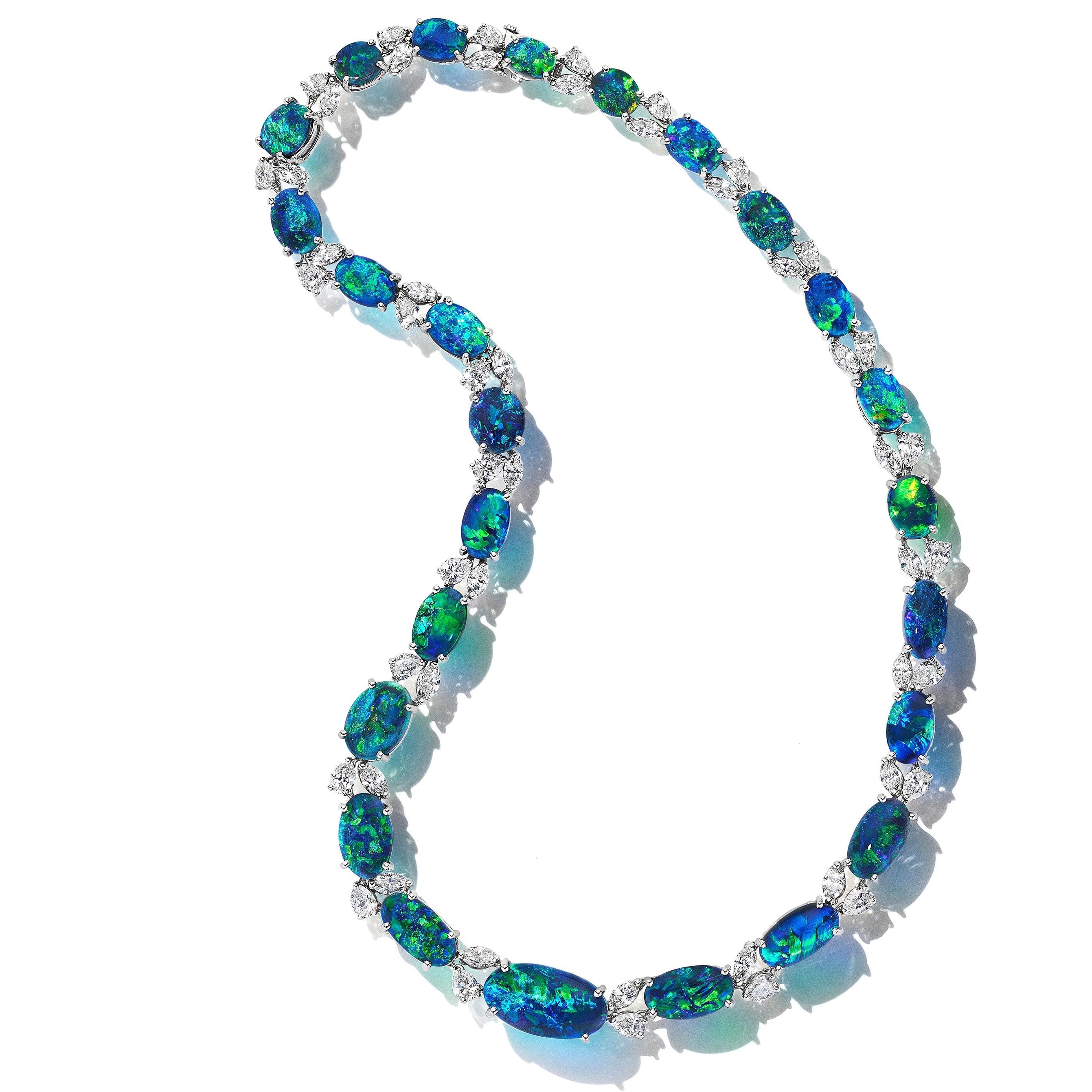 65.53tcw Black Opal Necklace