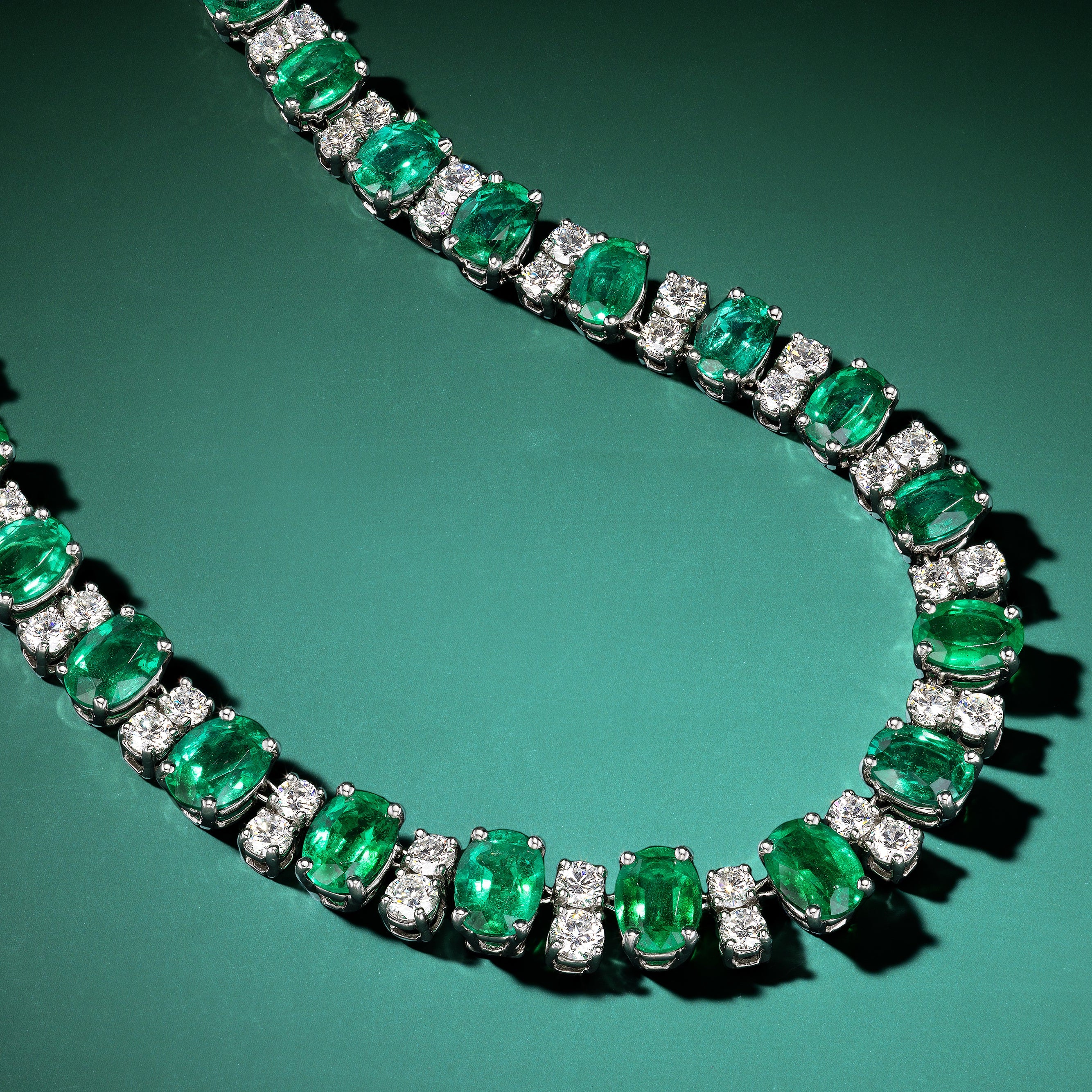 35.32tcw Emerald Necklace