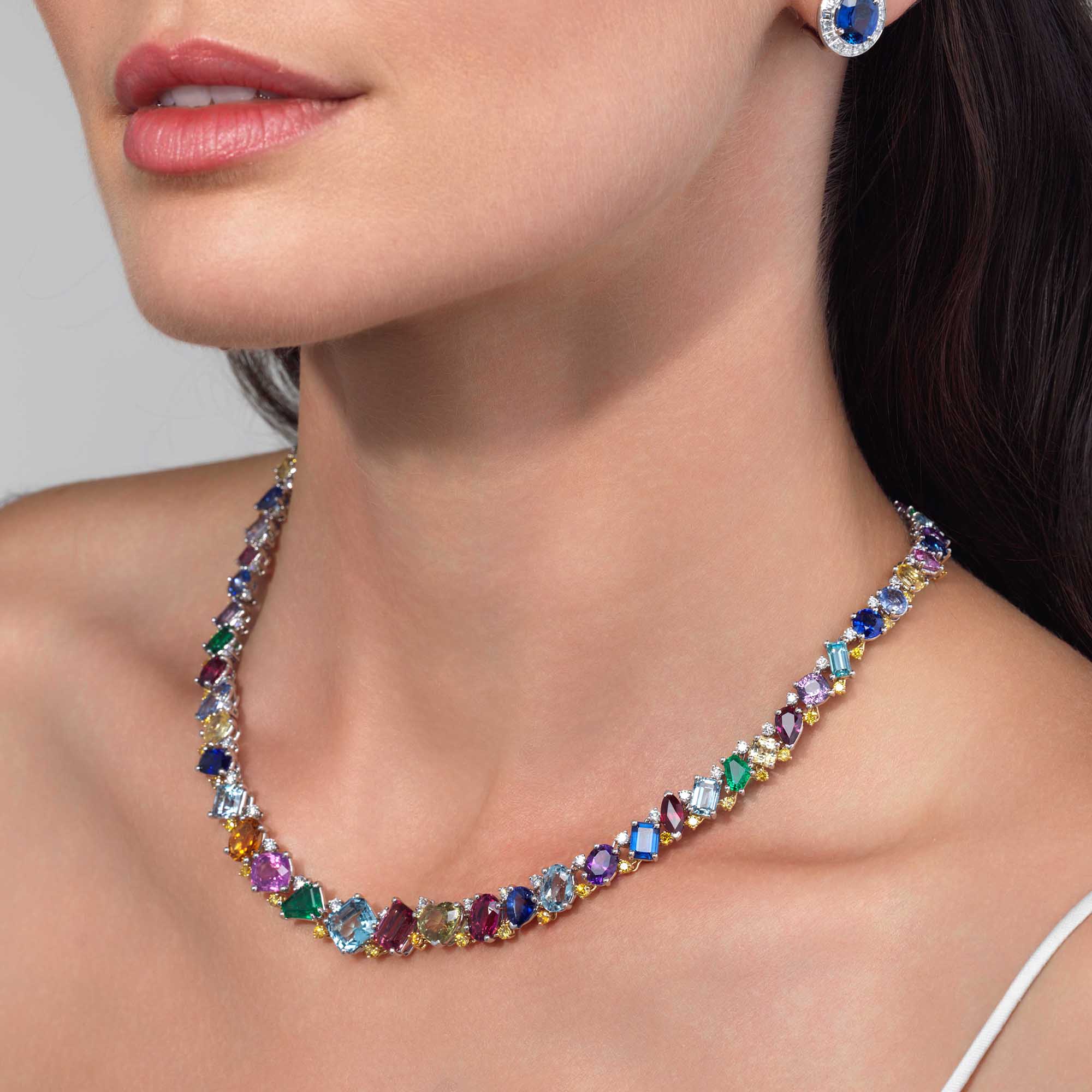 67.43tcw Multi-Colored Gemstone Necklace