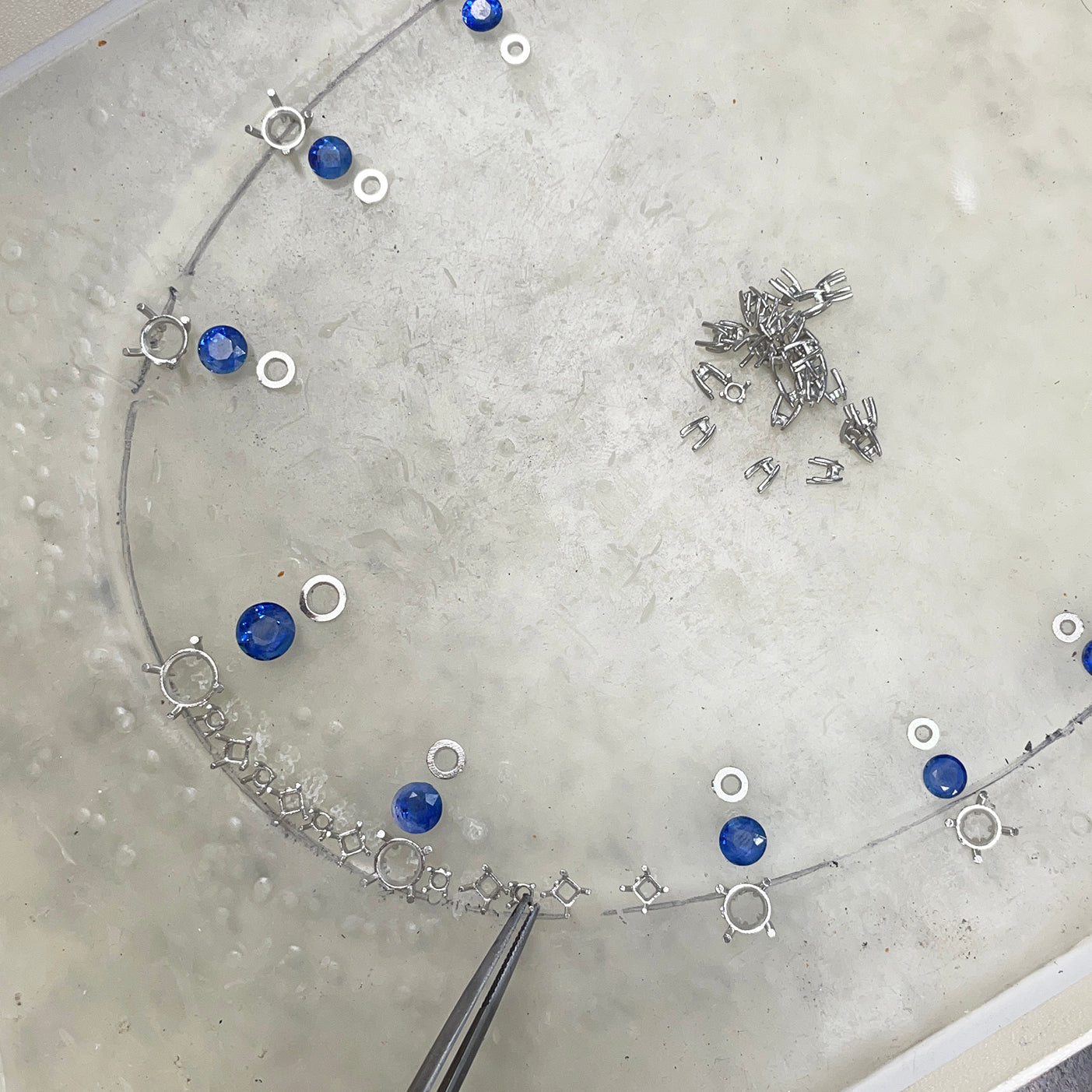 15.59tcw Sapphire & Diamond Necklace