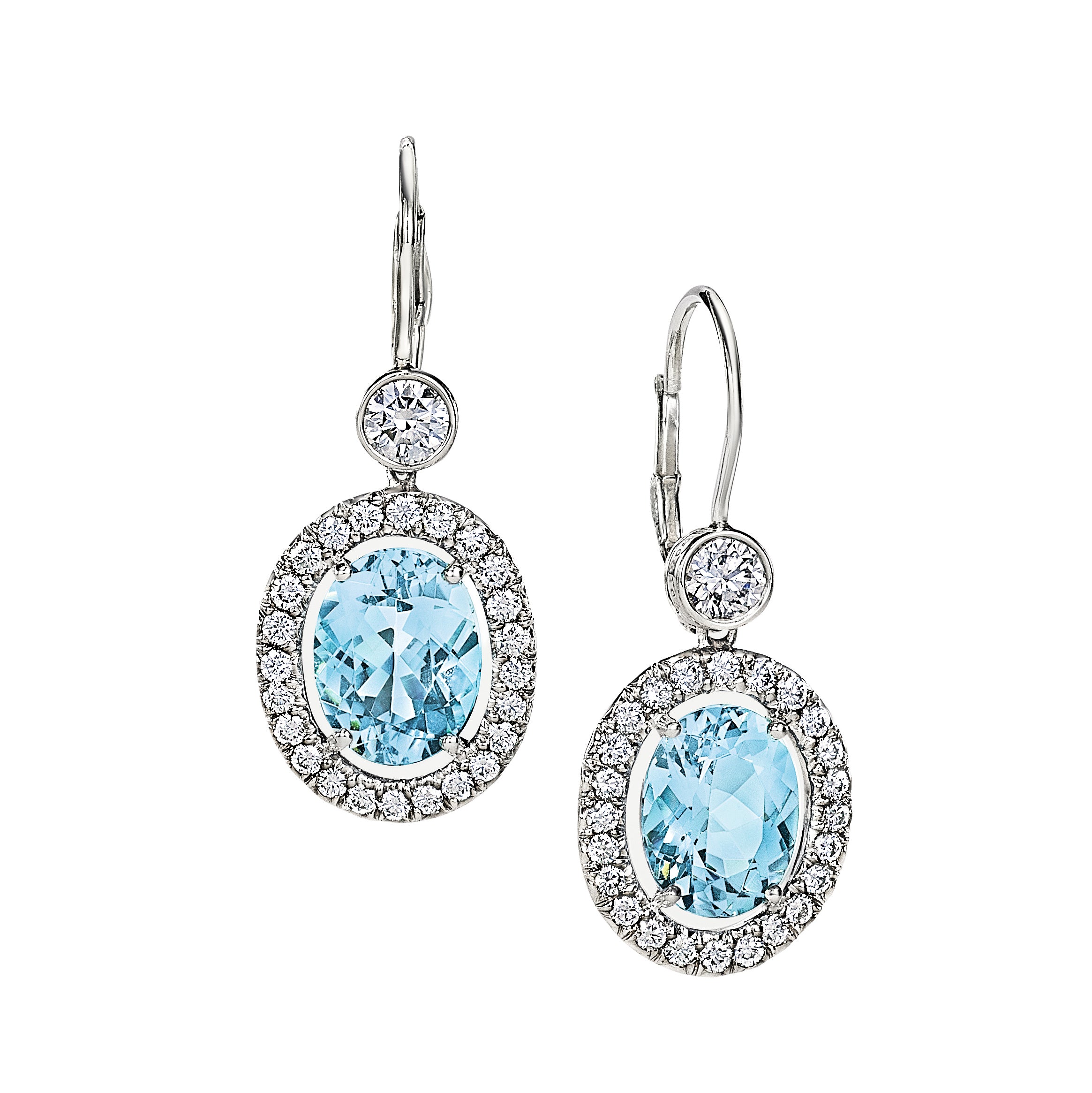 5.74tcw Aquamarine Earrings