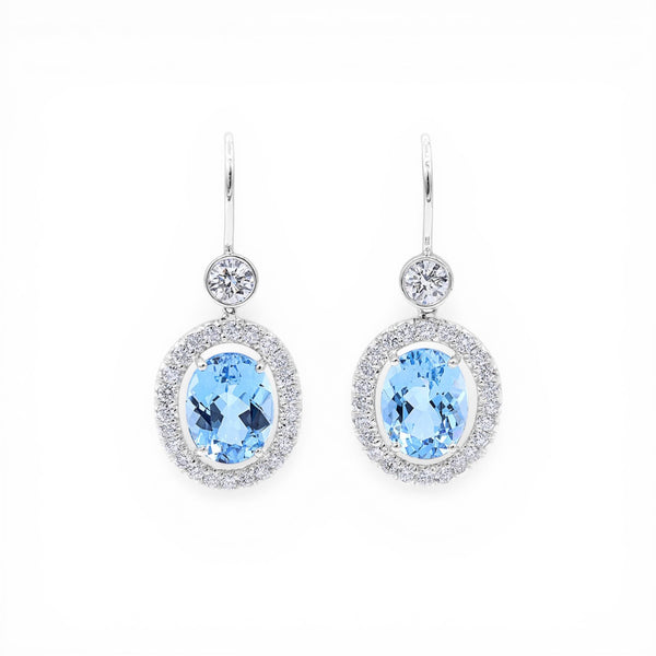 5.74tcw Aquamarine Earrings