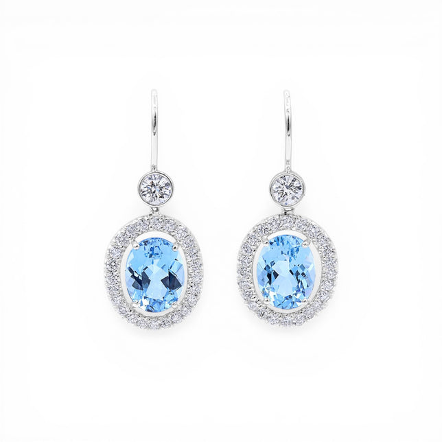 5.74tcw Aquamarine Earrings