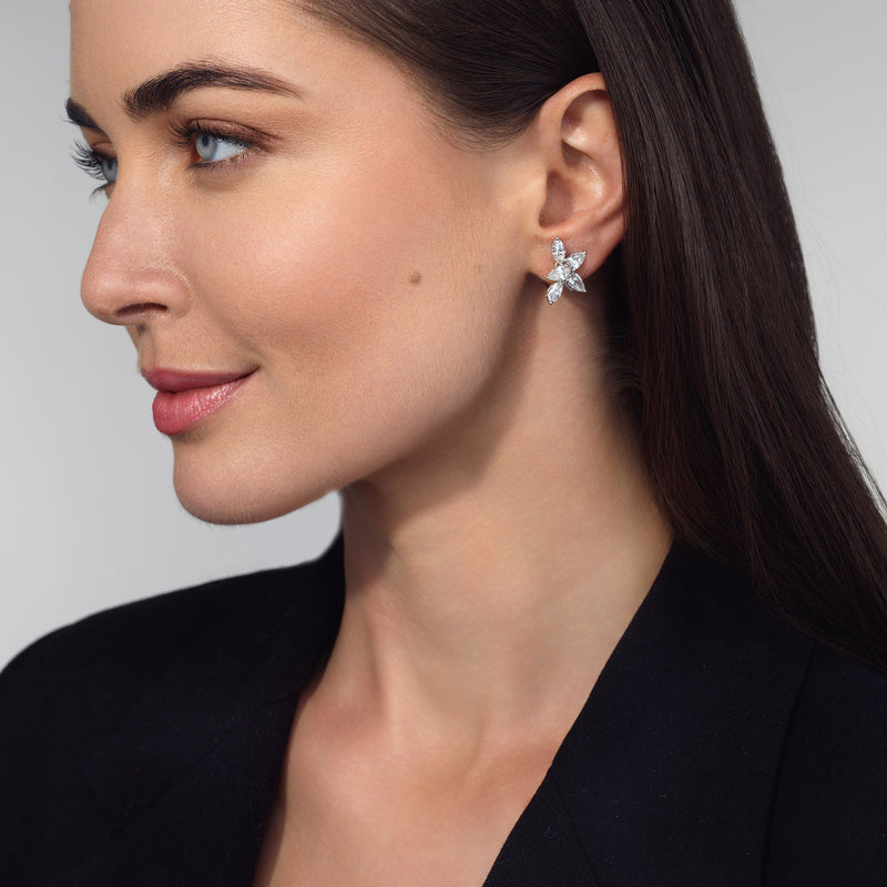 4.57tcw Diamond Scatter Earrings