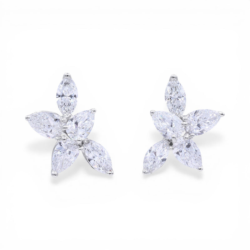 4.57tcw Diamond Scatter Earrings