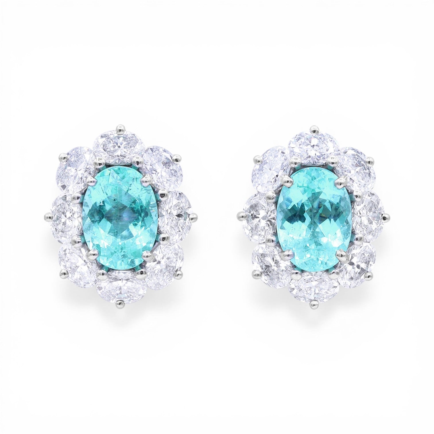 3.54tcw Paraiba 'Entourage' Earrings