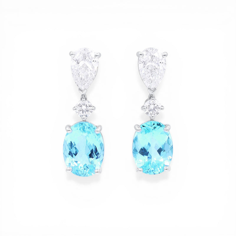 7.66tcw Paraiba Earrings
