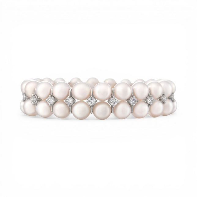Two Row Pearl Bracelet