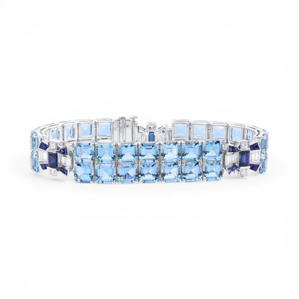 52.21ct Aquamarine Bow Bracelet