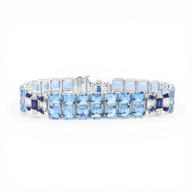 52.21ct Aquamarine Bow Bracelet