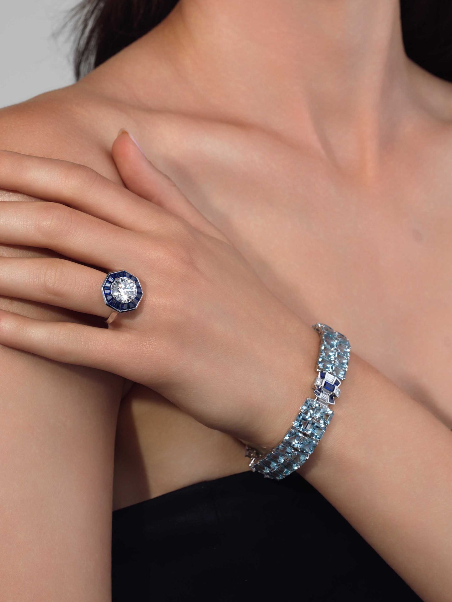 52.21ct Aquamarine Bow Bracelet