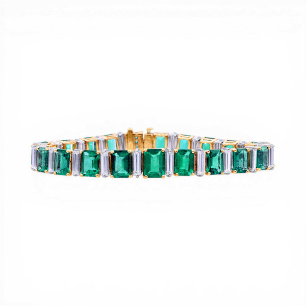 19.50tcw Emerald Bracelet