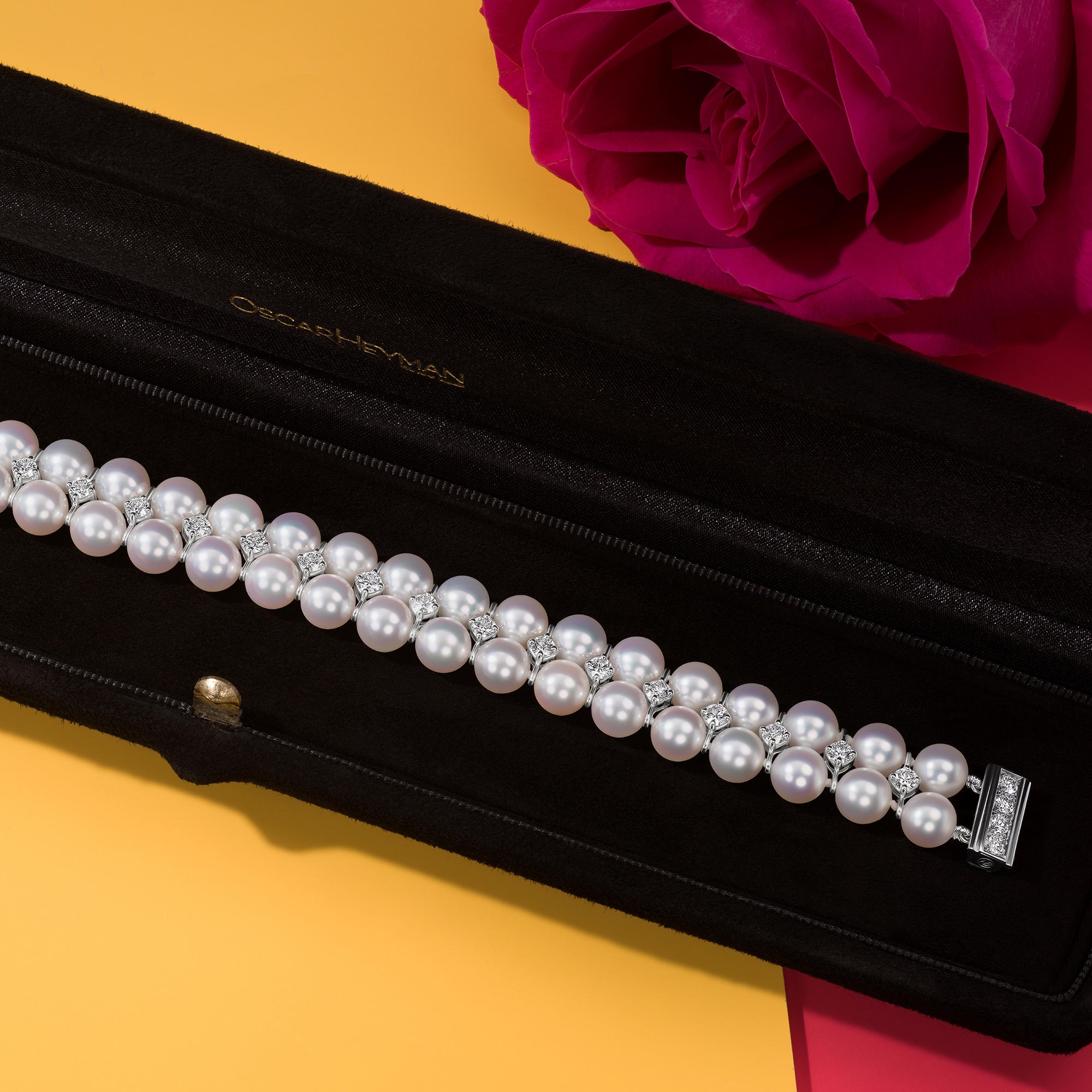 Two Row Pearl Bracelet