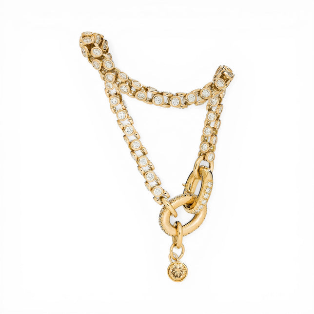 Double Sided Diamond Link Bracelet