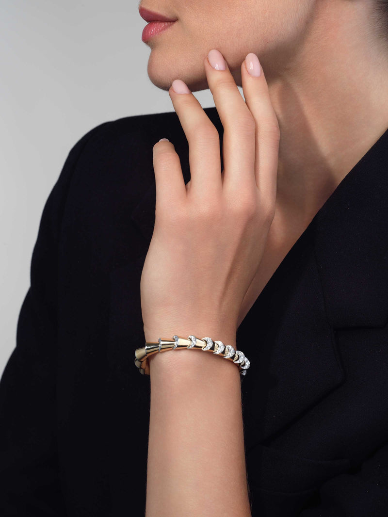 Gold Diamond Cornucopia Bracelet