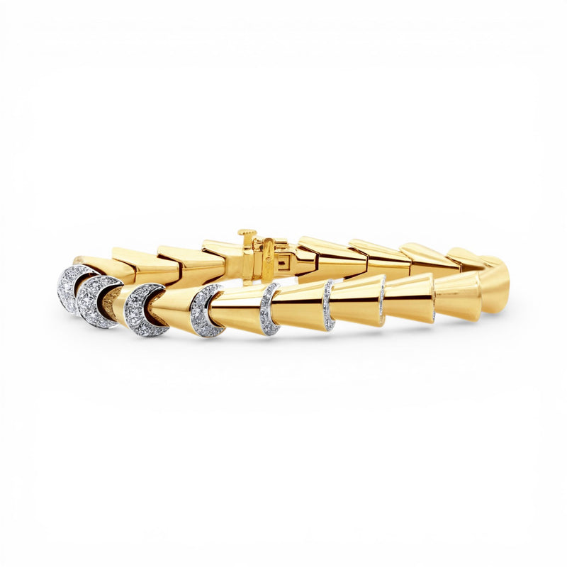 Gold Diamond Cornucopia Bracelet