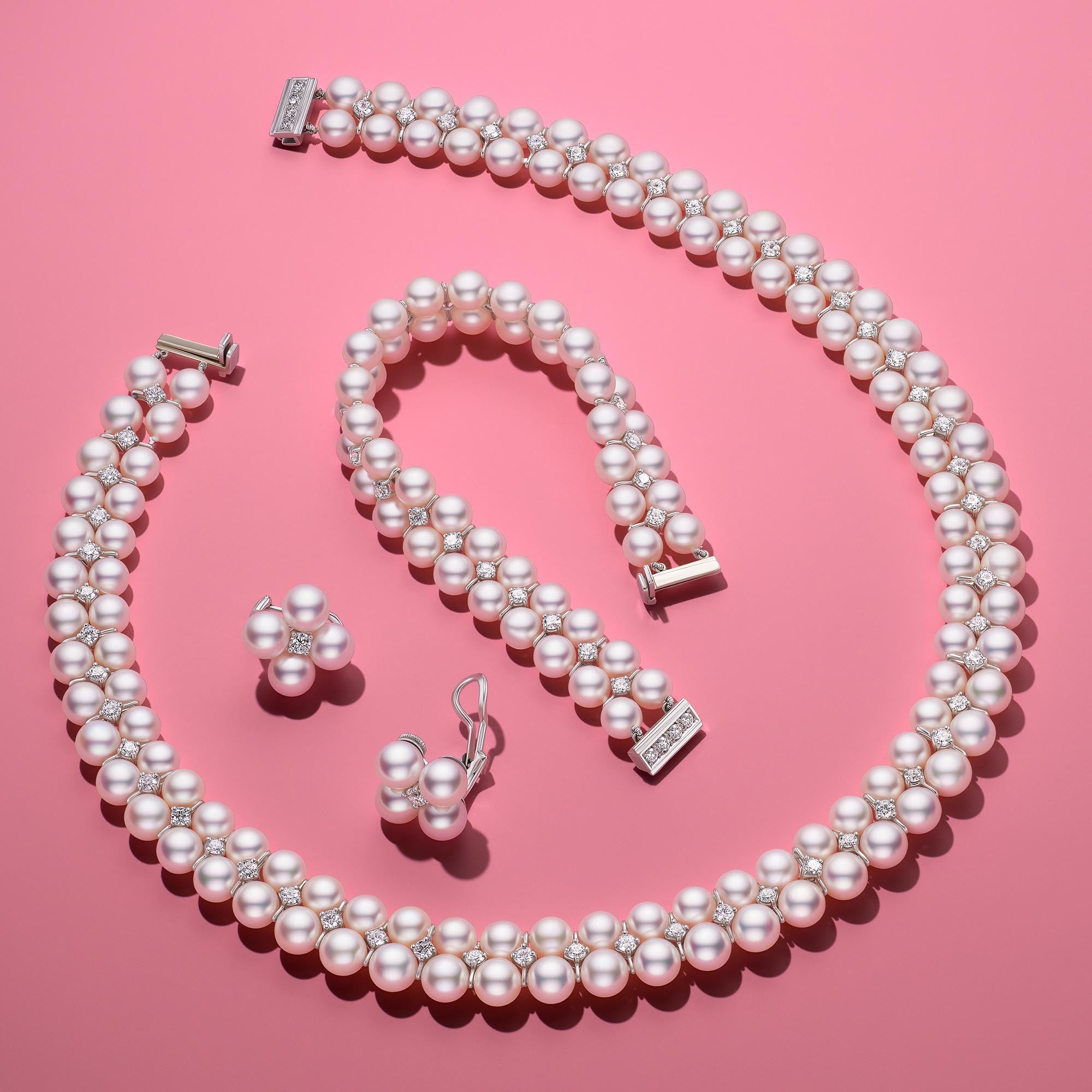 Two Row Pearl Necklace