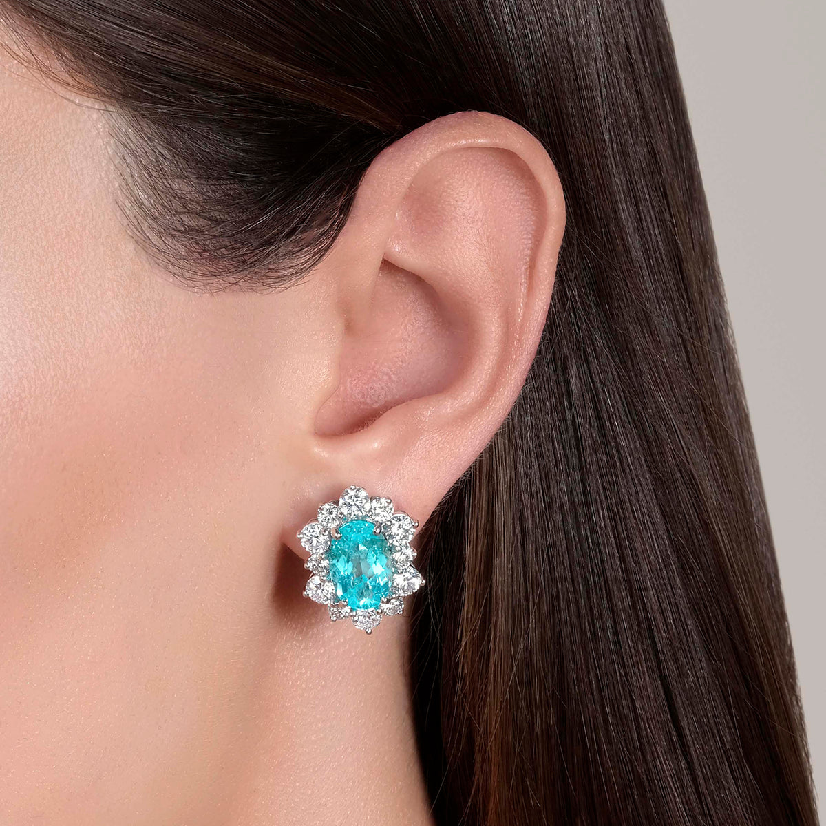 7.40tcw Paraiba Earrings