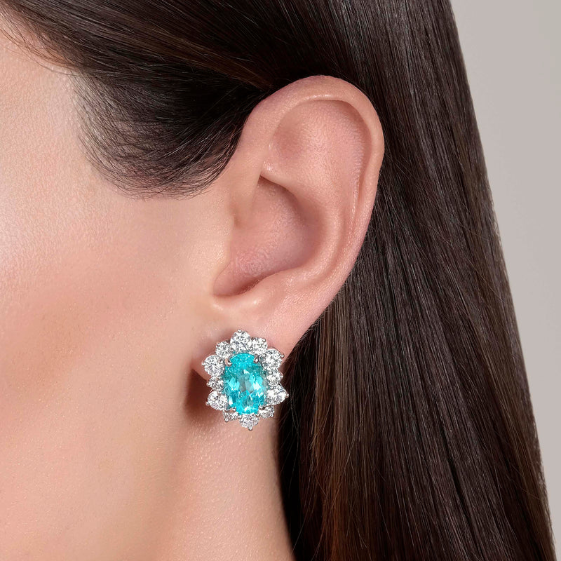 7.40tcw Paraiba Earrings