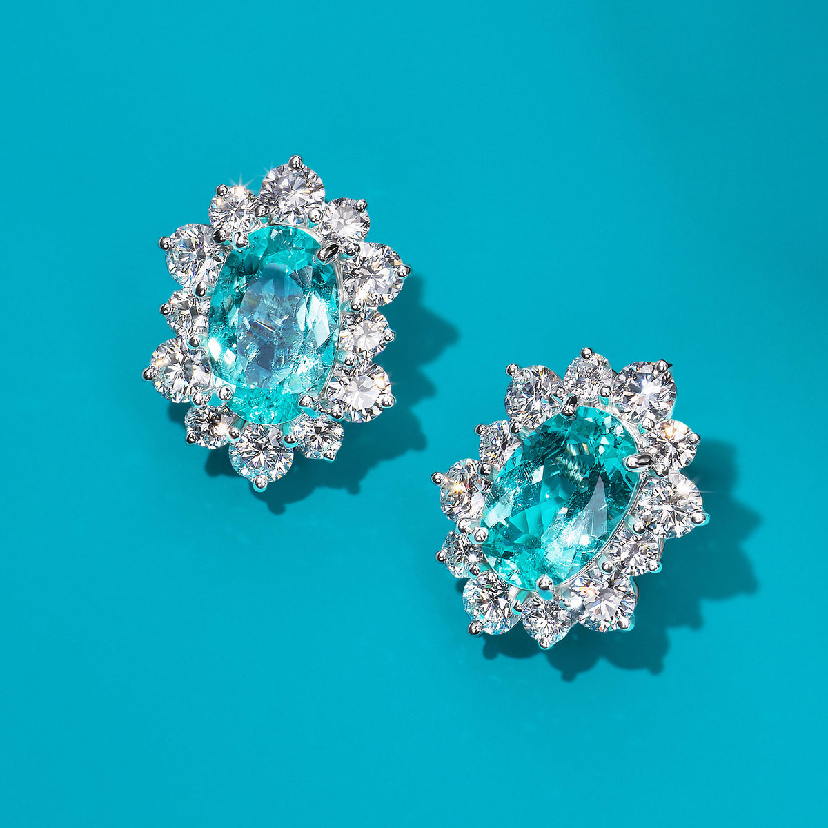 7.40tcw Paraiba Earrings